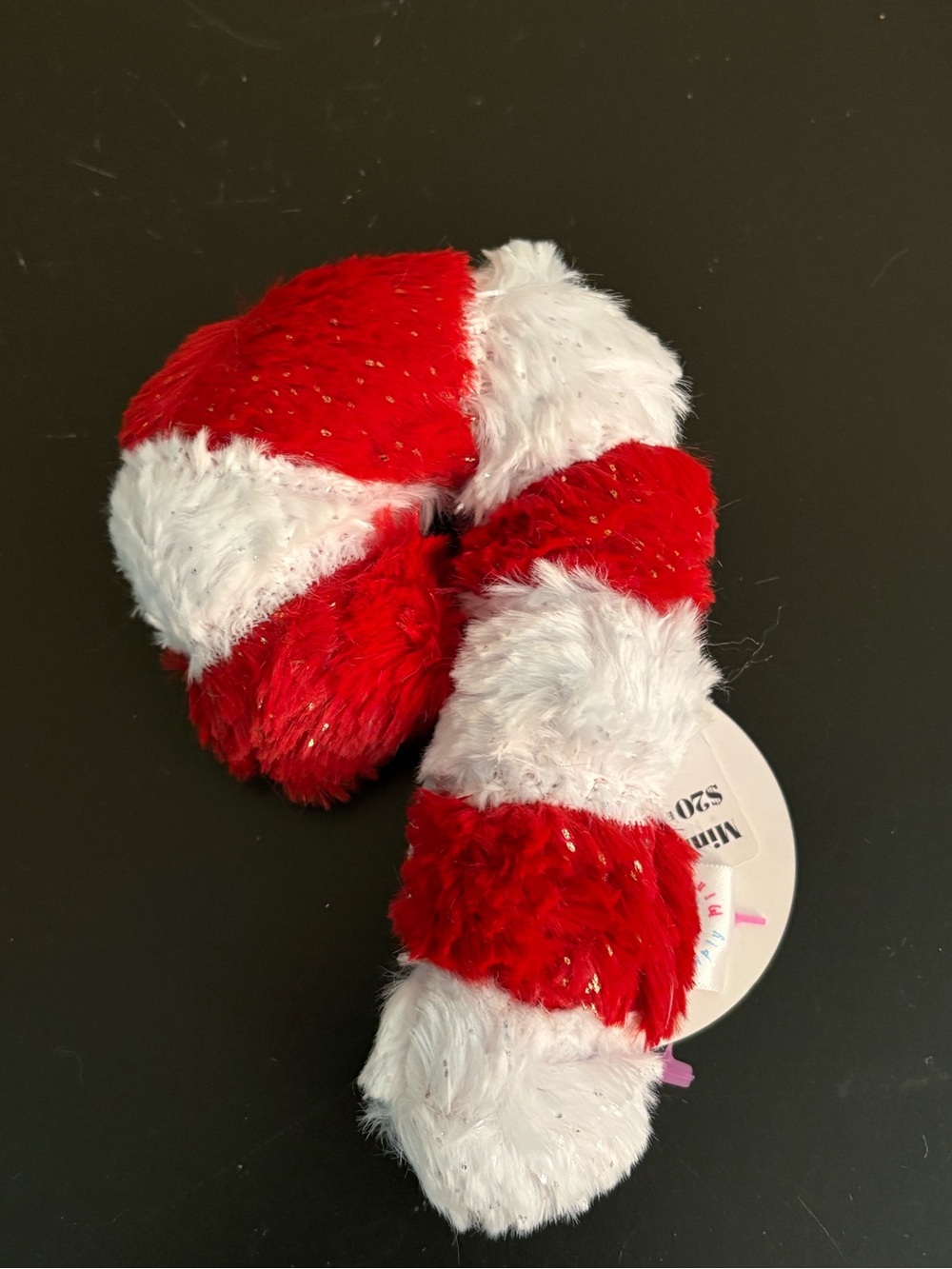 Minky Red & White Mini Candy Cane Plush